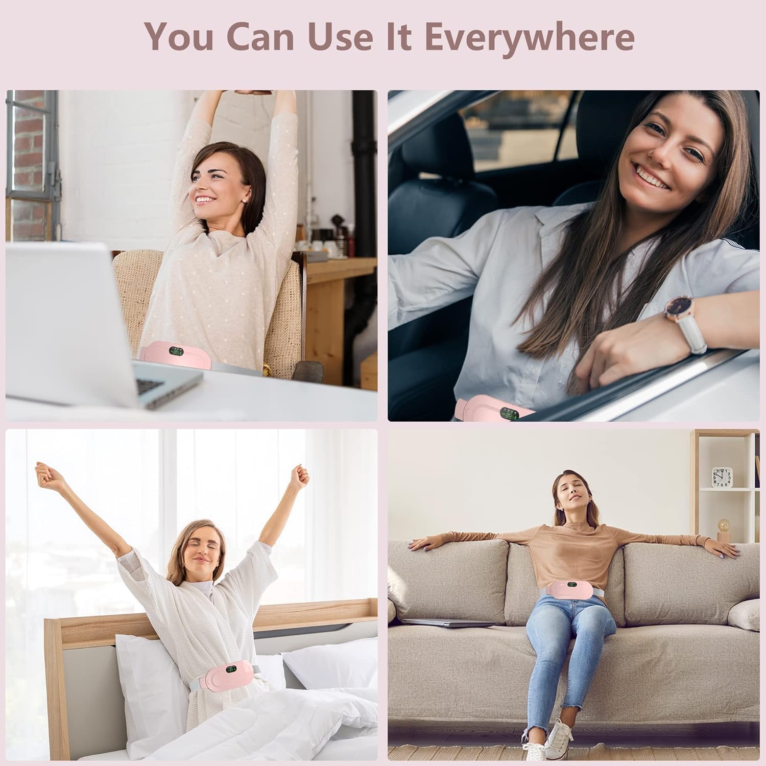 Portable Cordless Heating Pad - Cramp Free Comfort Anywhere! - Shop by DP