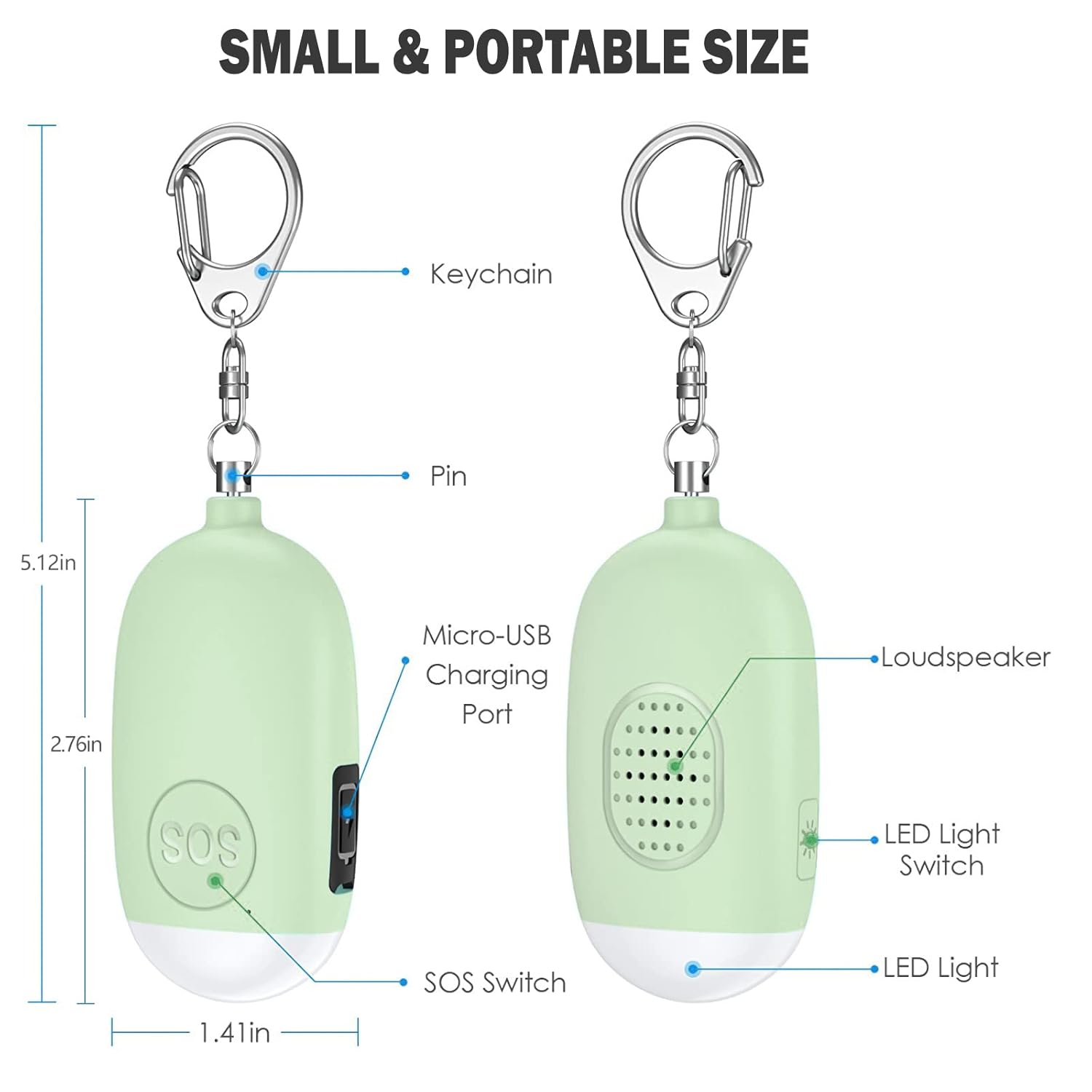 Self Defense Alarm Keychain – Your Personal Safety Guardian - Shop by DP